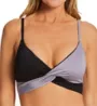 Sanctuary Flow Solids Twist Crop Bra Swim Top FS22136 - Image 1