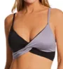 Sanctuary Flow Solids Twist Crop Bra Swim Top FS22136