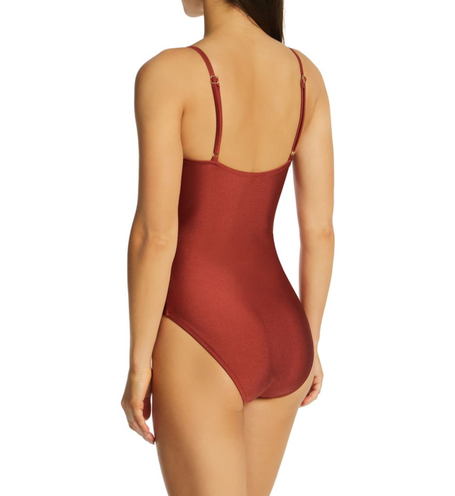 Glistening in The Sun Solids Cutout Mio One Piece-bs