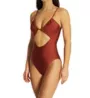 Sanctuary Glistening in Sun Solids Cutout One Pc Swimsuit GL23244 - Image 1