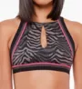 Sanctuary Here Kitty Kitty Keyhole High Neck Swim Top HK21111