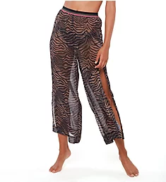 Here Kitty Kitty Slit Side Crop Pant Cover Up Black XS