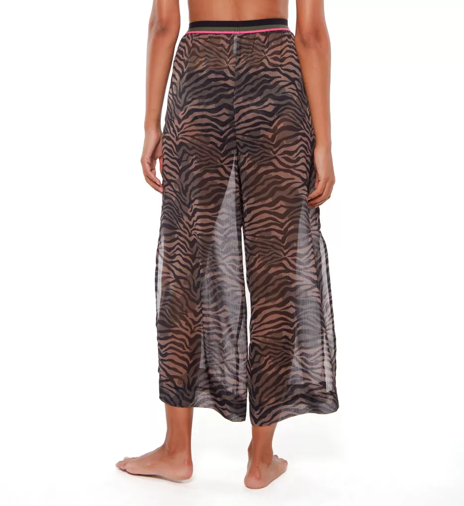 Here Kitty Kitty Slit Side Crop Pant Cover Up Black XS