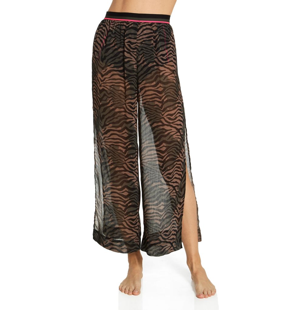 Here Kitty Kitty Slit Side Crop Pant Cover Up-fs