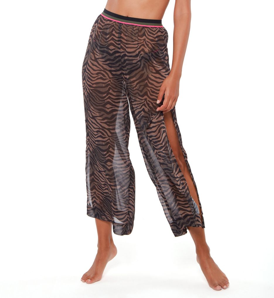 Here Kitty Kitty Slit Side Crop Pant Cover Up-gs