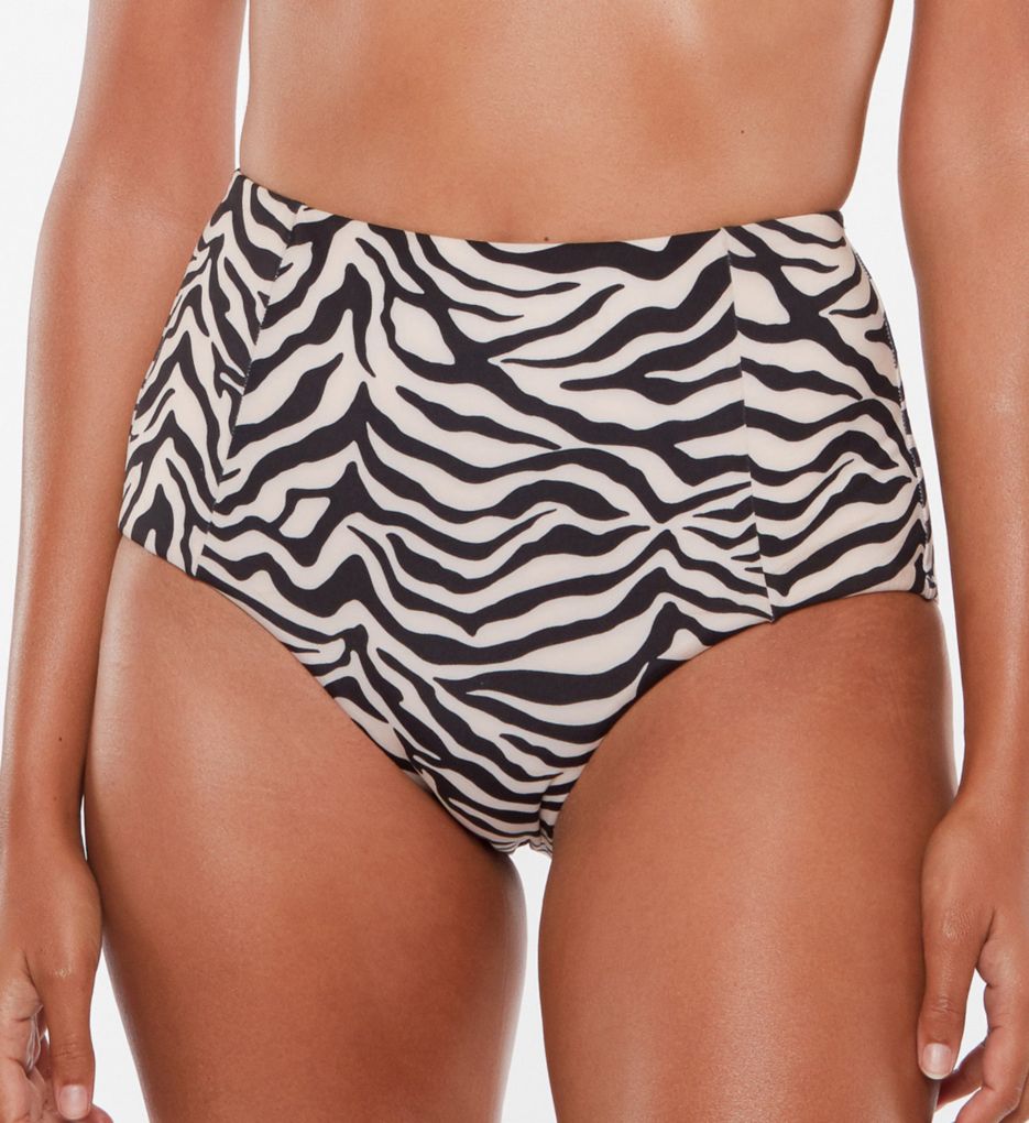 MODERN GRAPHIC High Waist Bikini Bottom - Modern print