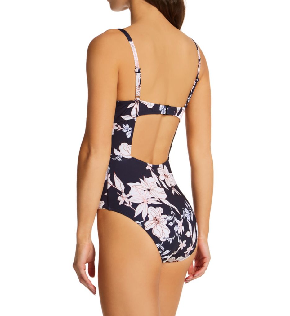 Night Jungle Splice Banded Mio One Piece Swimsuit-bs