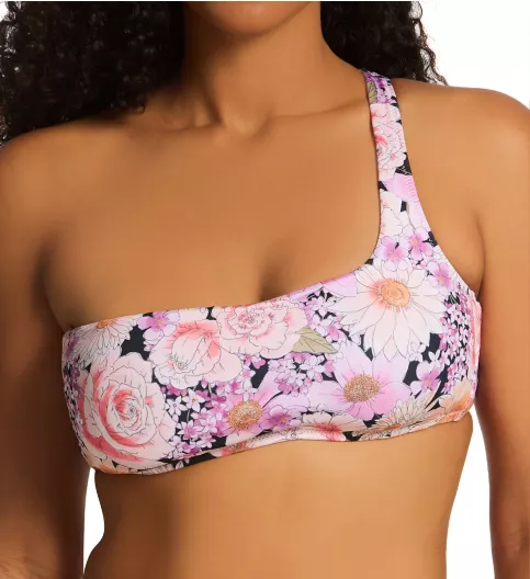 Sanctuary Petal Pusher One Shoulder Bikini Swim Top PP22107