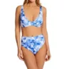 Sanctuary Poolside Tie Dye Plunge Underwire Tri Swim Top PS22307 - Image 3