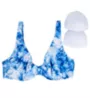 Sanctuary Poolside Tie Dye Plunge Underwire Tri Swim Top PS22307 - Image 5