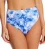 Sanctuary Poolside Tie Dye Banded High Leg/Rise Swim Bottom PS22509 - Image 1