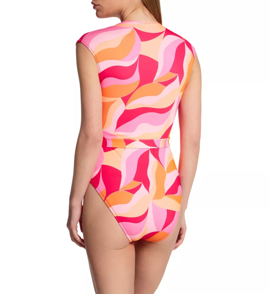 Shell Abstract Cap Sleeve Mio One Piece Swimsuit