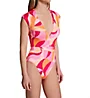 Sanctuary Shell Abstract Cap Sleeve Mio One Piece Swimsuit SA23223 - Image 1