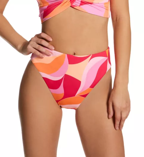 Sanctuary Shell Abstract High Leg High Rise Swim Bottom SA23547