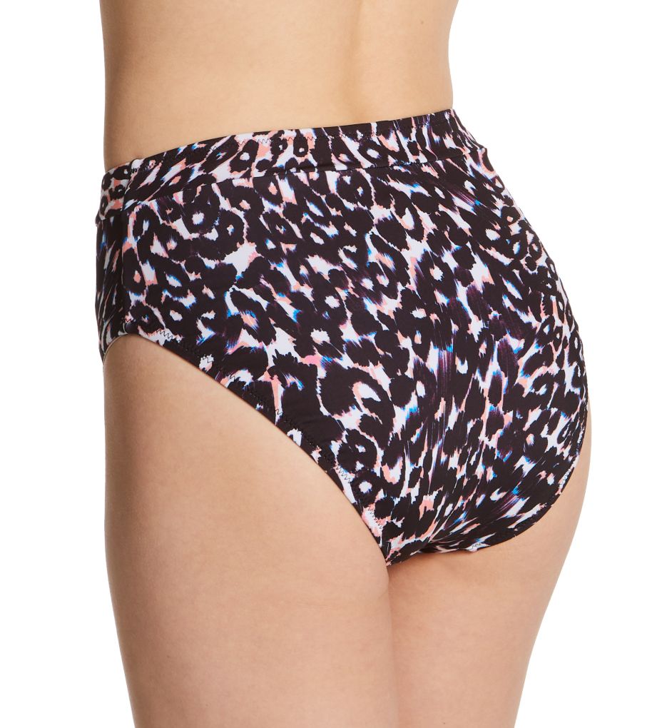 Stay Cool Leopard Banded High Leg/Rise Swim Bottom