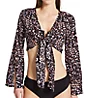 Sanctuary Stay Cool Leopard Knot Front Cover Up Top SC22804 - Image 1