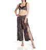 Sanctuary Stay Cool Leopard Slit Side Crop Cover Up Pant SC22807 - Image 3