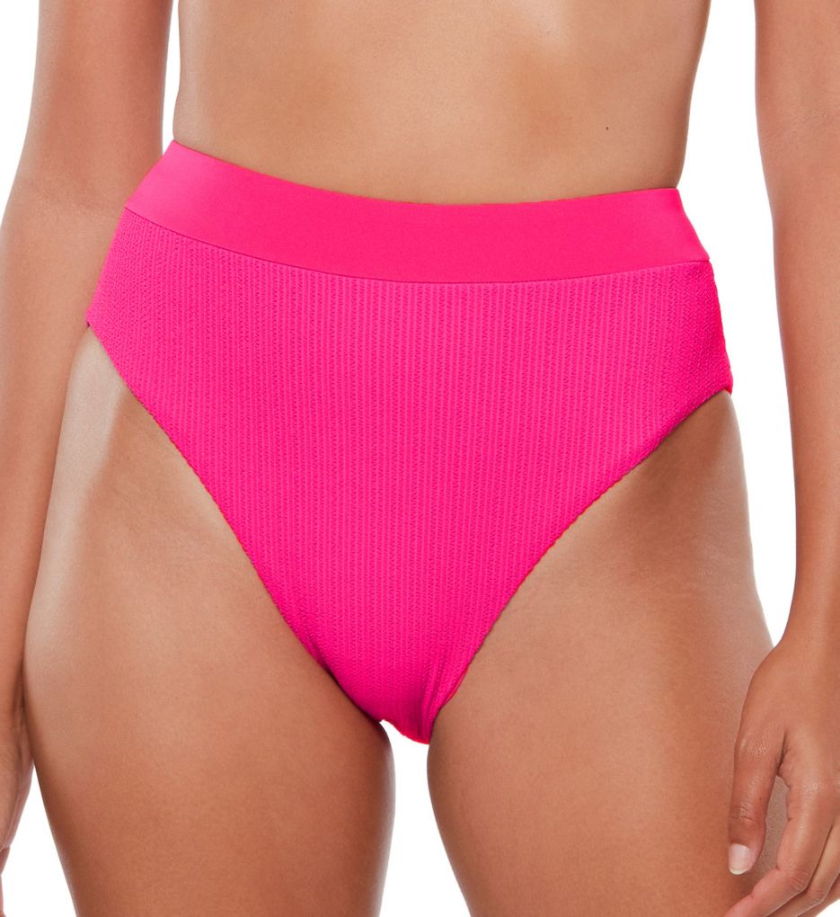 Sandbar Solids Banded High Rise/Leg Swim Bottom