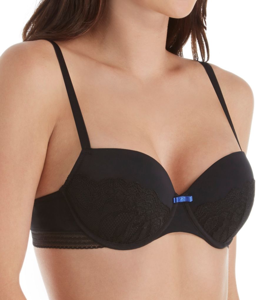 Sapph : Sapph 1625117 Everglade Padded Underwire Bra (Black 38D)