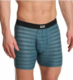 DropTemp Cooling Mesh Boxer Brief with Fly Washed Teal Heather XL