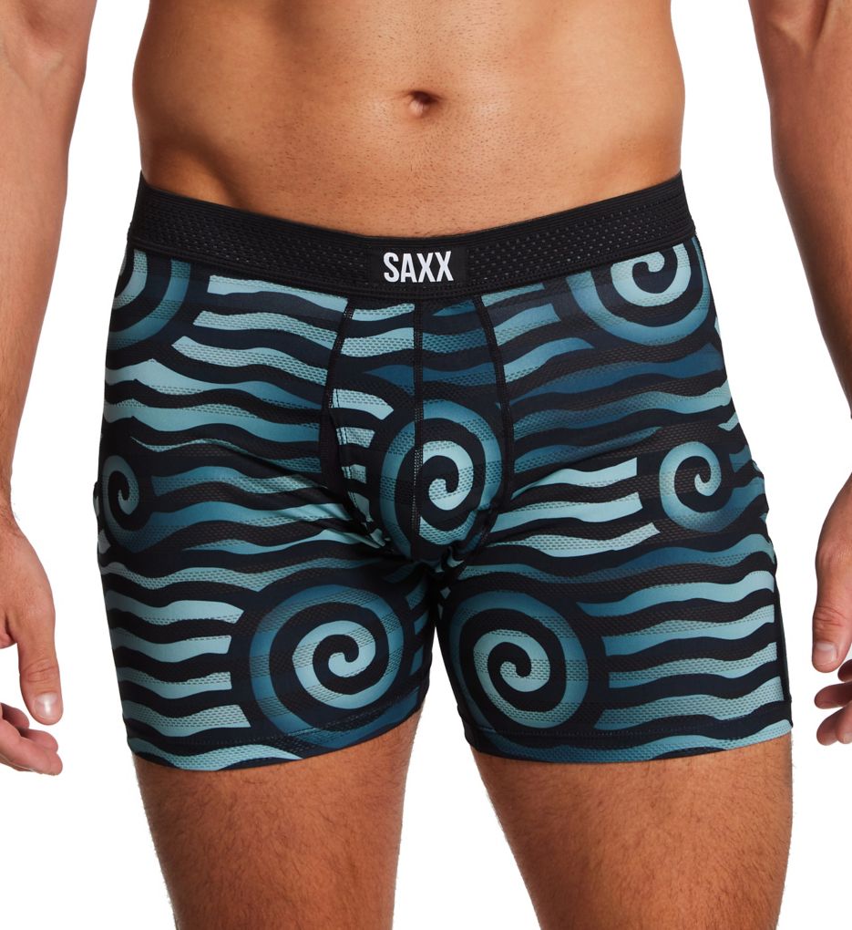 SAXX - DROPTEMP Cooling Mesh Boxer Brief - Black Heather