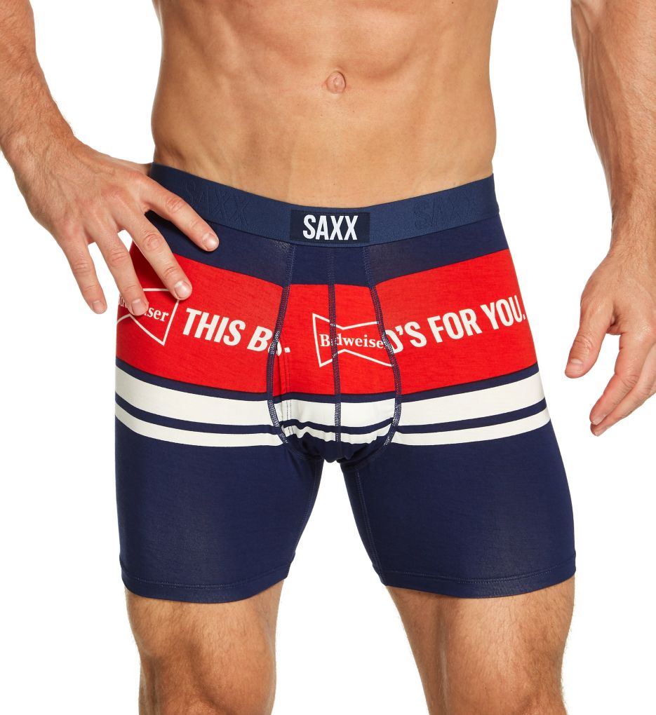 Saxx Underwear Ultra Super Soft Boxer Brief Fly, 5 Inseam - Mens