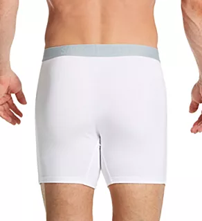 Ultra Moisture Wicking Fly-Front Boxer White 2XL