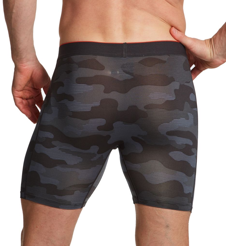 Saxx Underwear Multi-Sport Mesh Boxer Brief w/ Fly Front Remote Camo - Black XL  - Image 2
