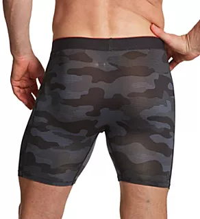 Multi-Sport Mesh Boxer Brief w/ Fly Front Remote Camo - Black M