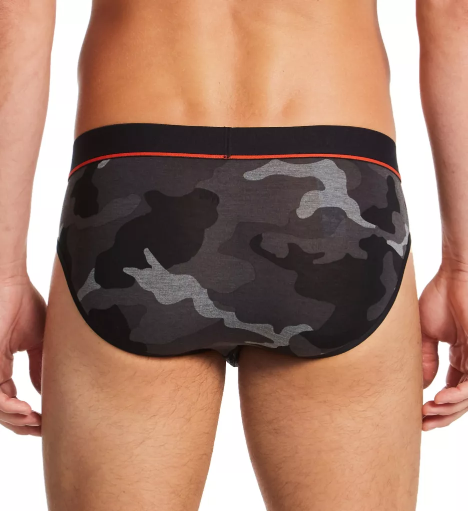 Ultra Moisture Wicking Everyday Fly-Front Brief Black Camo M