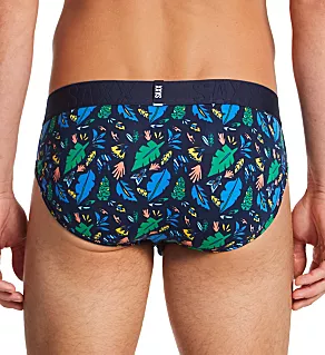 Everyday DropTemp Cool Cotton Brief Pop Flora Blue XL