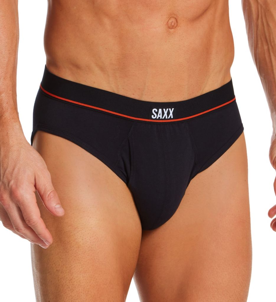 Non-Stop Stretch Cotton Brief BLK XL by Saxx Underwear