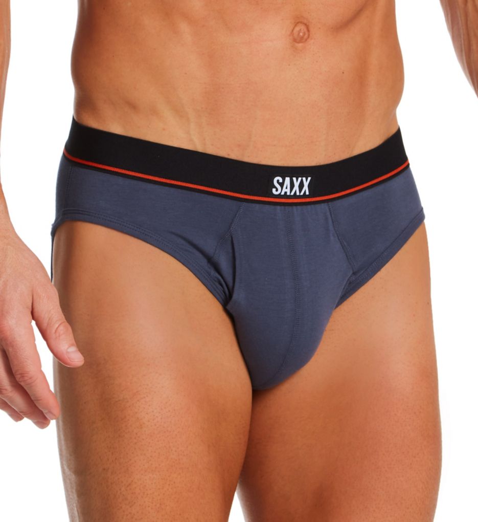 Saxx Non Stop Stretch Cotton 3 Pack Boxer Briefs - Black/Navy