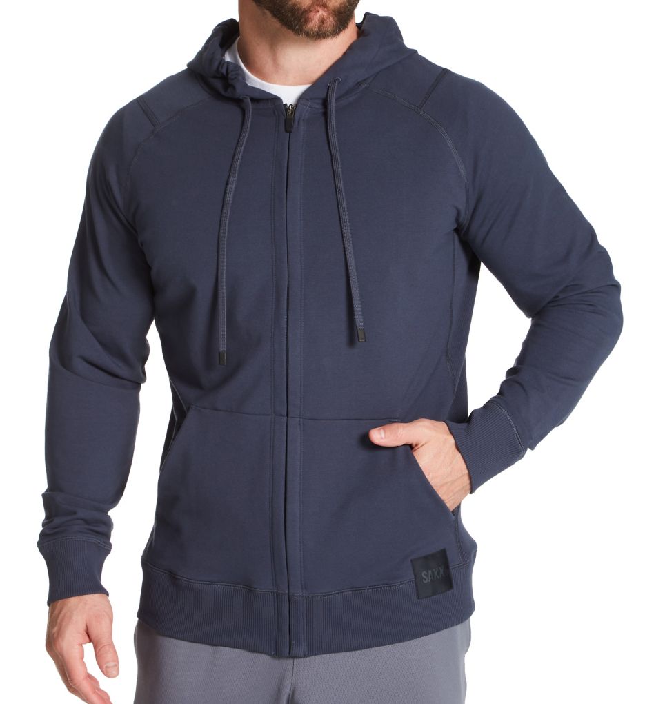 Down Time Full Zip Hoodie India Ink L by Saxx Underwear