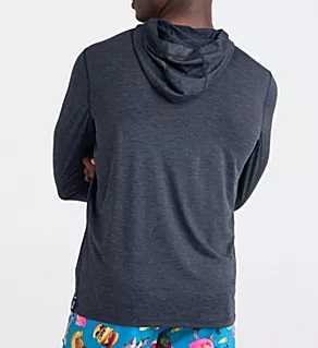 DropTemp All Day Cooling Long Sleeve Hoodie Turbulence Heather M