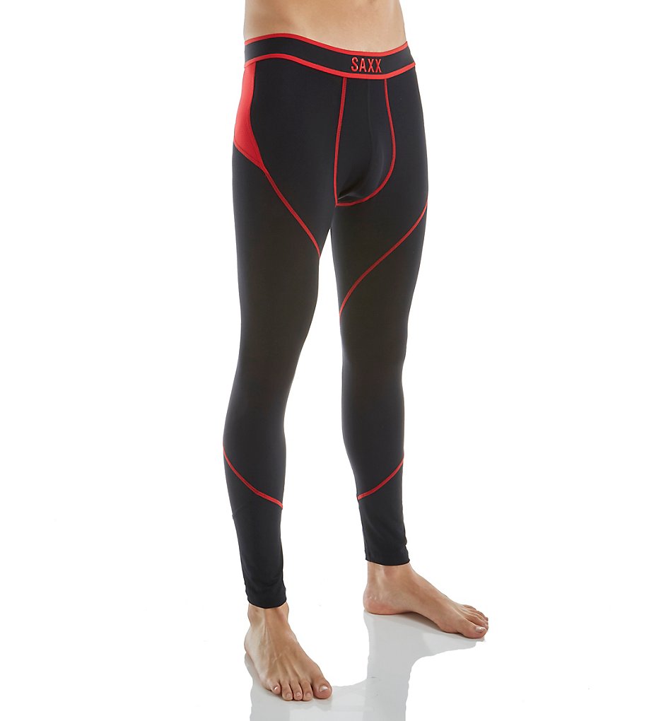 Saxx Underwear SXLJ27 Kinetic Semi-Compression Tight (Black/Red)