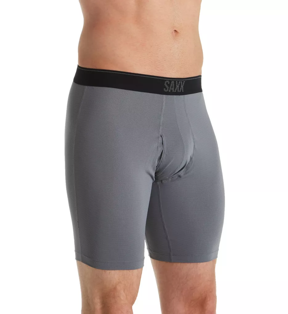 Quest Long Leg Boxer Brief with Fly DKCII M by Saxx Underwear
