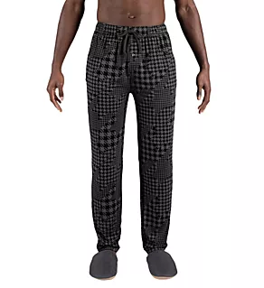 22nd Century Silk Sleep Pant Dogstooth Camo- Black M