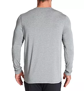 Sleepwalker Long Sleeve Pocket Tee Dark Grey Heather XL