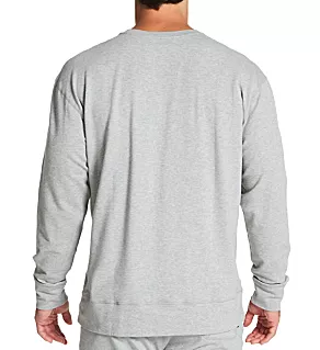 3Six Five Long Sleeve Lounge Crew Ash Grey Heather 2XL