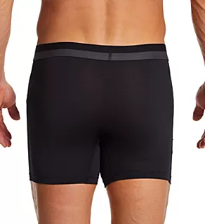Sport Mesh Boxer Brief with Fly - 2 Pack Cubic Stripe/Black 2XL