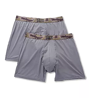 Quest Boxer Brief with Fly - 2 Pack Dark Charcoal S