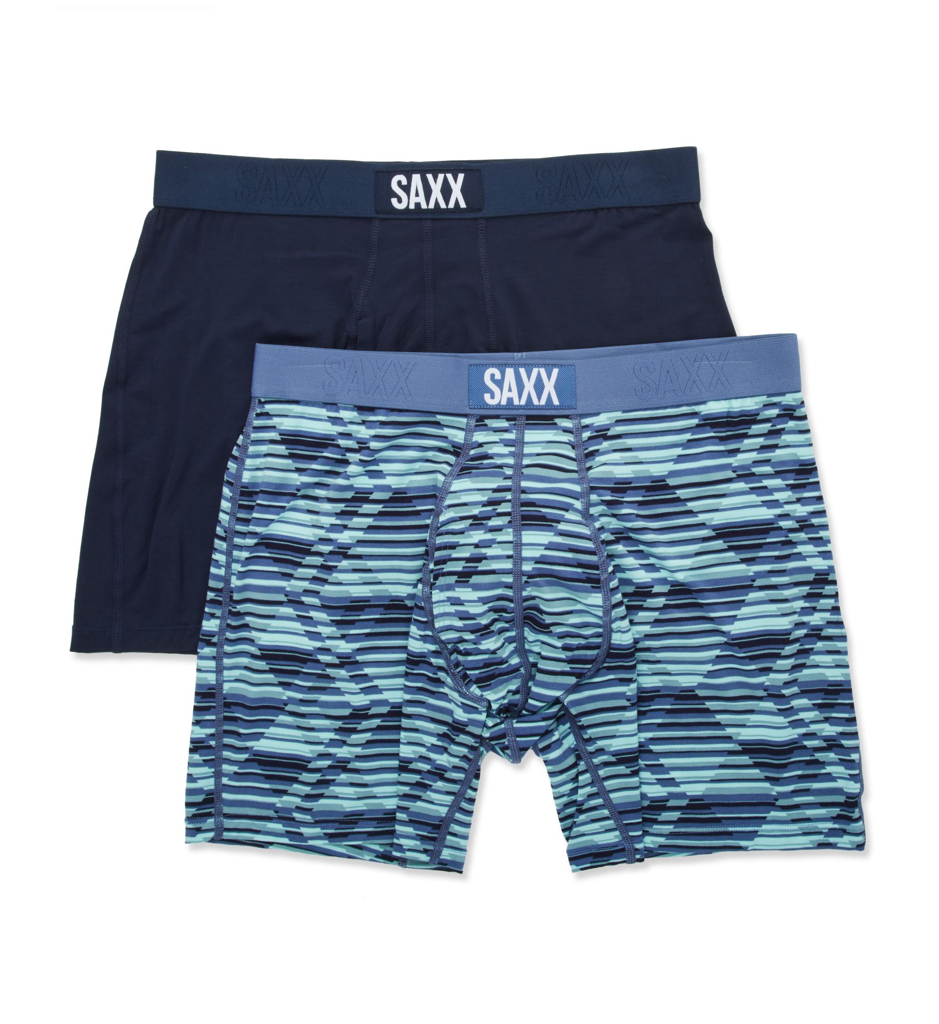 Ultra Boxer Brief With Fly - 2 Pack Dazed Argyle/Navy M