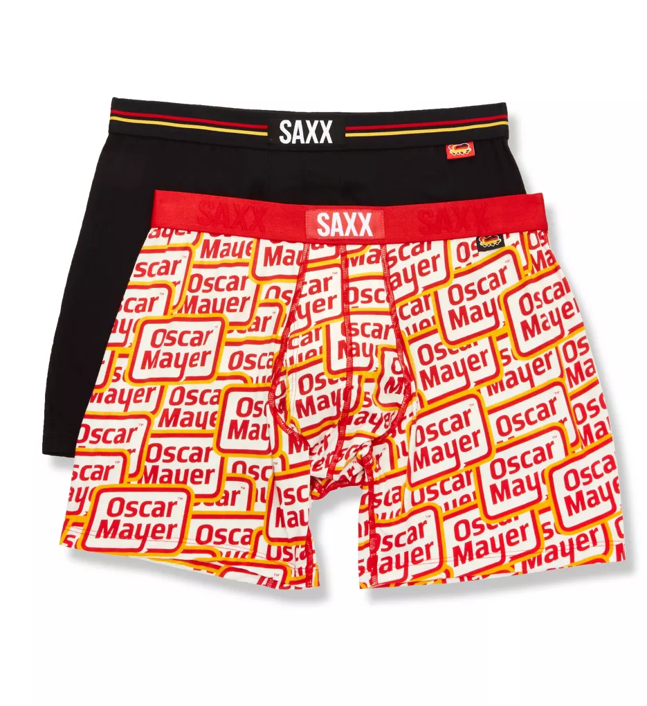 Ultra Oscar Mayer Boxer Brief With Fly - 2 Pack Label Pile-Up S