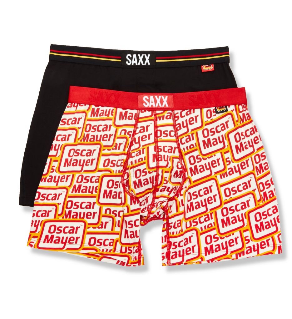 Ultra Oscar Mayer Boxer Brief With Fly - 2 Pack Label Pile-Up S by
