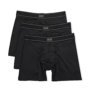 Daytripper Boxer Briefs With Fly - 3 Pack Black M