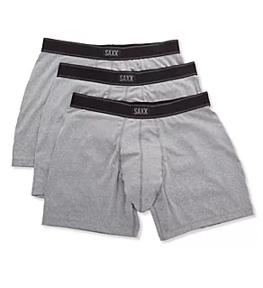 Daytripper Boxer Briefs With Fly - 3 Pack Grey Heather 2XL