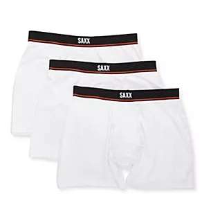 Non-Stop Stretch Cotton Boxer Brief - 3 Pack WHT M