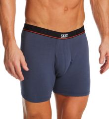 Saxx Underwear Non-Stop Stretch Cotton Boxer Brief Fly 3-Pack White - XL
