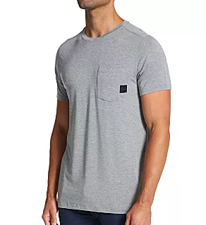 Sleepwalker Short Sleeve Pocket Tee Dark Grey Heather M